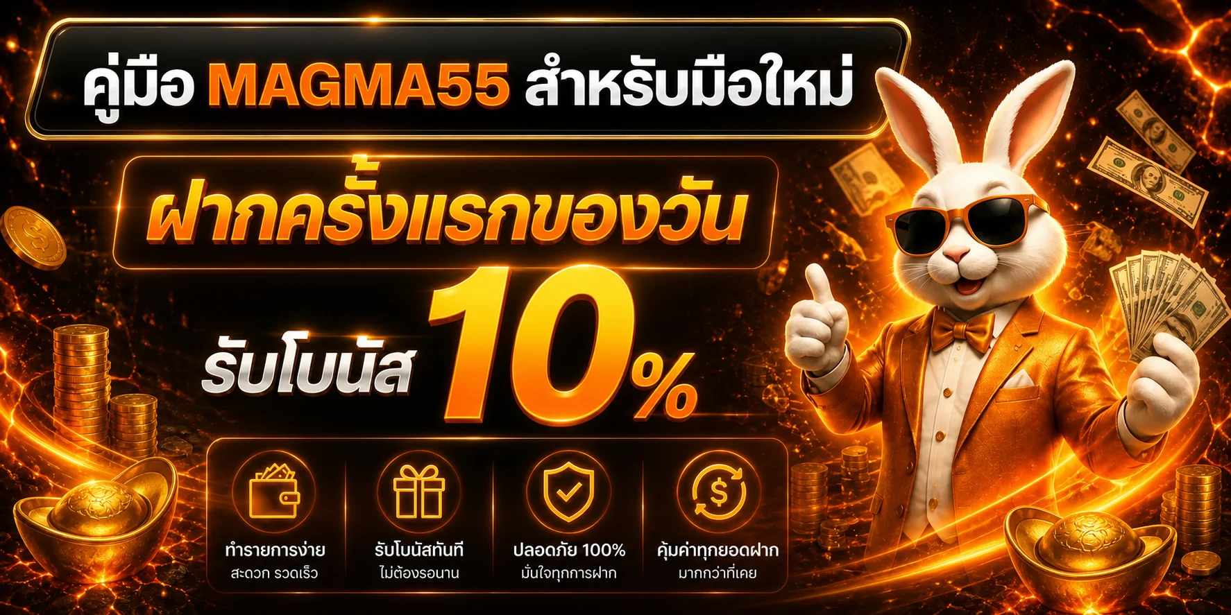 MAGMA55 คู่มือเริ่มต้น เลือกเกม วางงบ และดูแลบัญชี